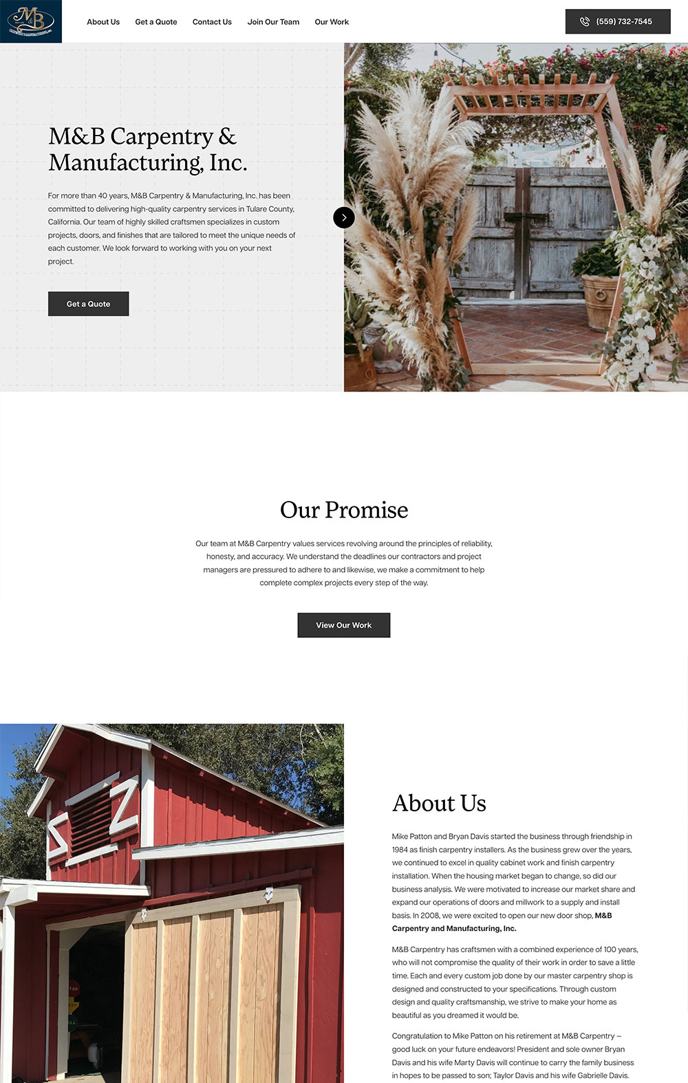 M&B Carpentry & Manufacturing, Inc.